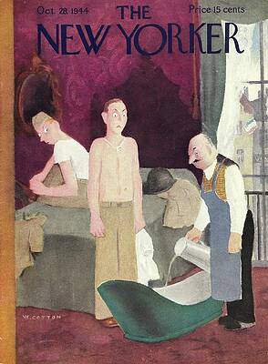 War Painting - New Yorker October 28, 1944 by William Cotton