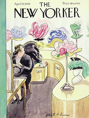 Display Wall Art featuring the painting New Yorker April 17 1948 by Helene E Hokinson