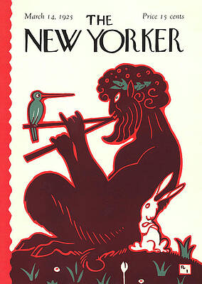 Rabbit Painting - New Yorker March 14th, 1925 by Rea Irvin