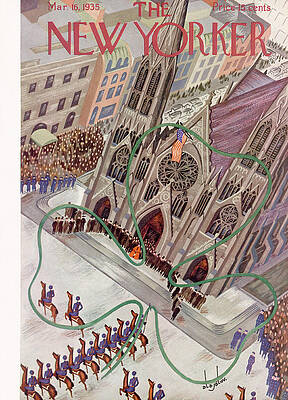 St. Patrick's Day Parade 1935 in New York Wall Art