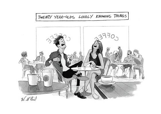 Coffee Shop Talk Drawing