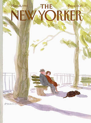 Couple Relaxing in Central Park Wall Art