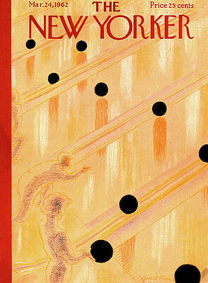 Retro Bowling Illustration on New Yorker Cover Painting