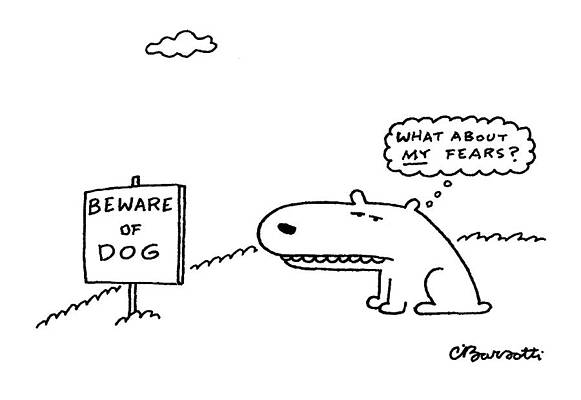 Thinking Wall Art featuring the drawing New Yorker March 29th, 1999 by Charles Barsotti