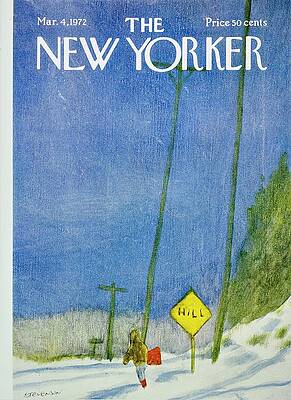 Holding Painting - New Yorker March 4th 1972 by James Stevenson