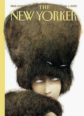 Woman with Enormous Hairdo Painting