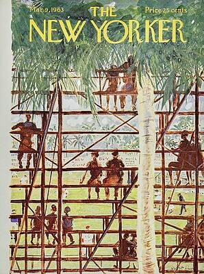 Scaffolding View at Sports Event Painting