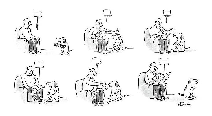 6 Wall Art featuring the drawing New Yorker May 12th, 1986 by Mike Twohy