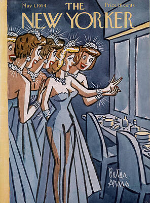 Women Admiring Their Reflection Painting