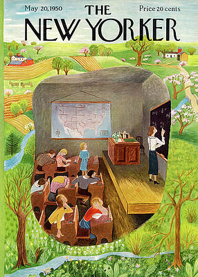 Ilonka Karasz Wall Art featuring the painting New Yorker May 20th, 1950 by Ilonka Karasz