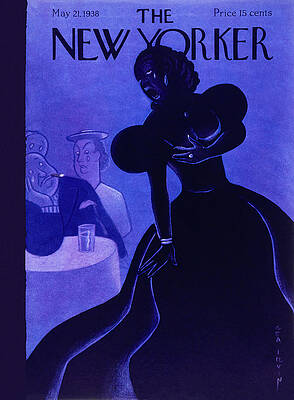 Silhouette Wall Art featuring the painting New Yorker May 21 1938 by Rea Irvin