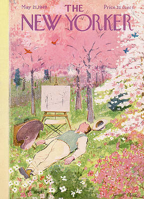 Springtime Reverie in Blossom Garden Wall Art