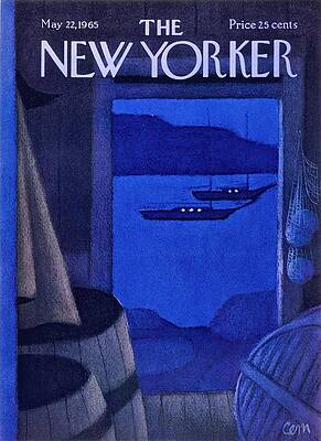 Sailboats at Dusk Painting