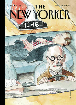 Freud Drives a Taxi Wall Art