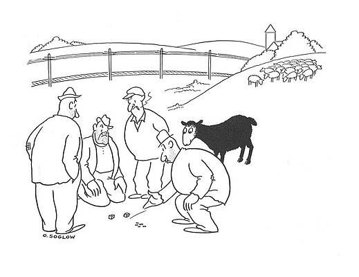 Shoot Wall Art featuring the drawing New Yorker May 24th, 1941 by Otto Soglow