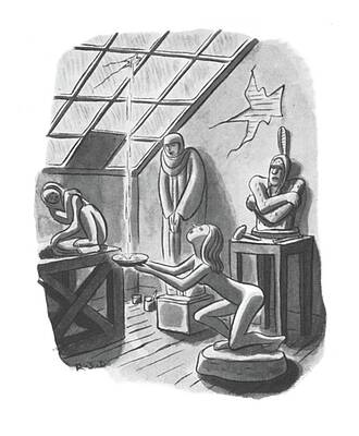 Leaky Roof in the Sculpture Studio Drawing