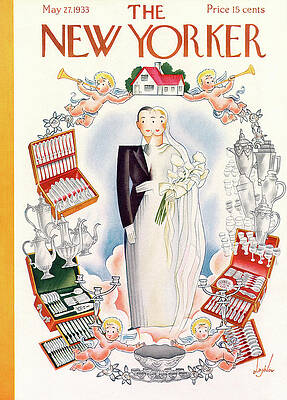 New Yorker Wedding Cover 1933 Painting