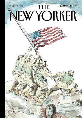 War Painting - Half-Staff by Barry Blitt