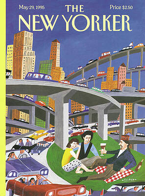 Mark Ulriksen Wall Art featuring the painting New Yorker May 29th, 1995 by Mark Ulriksen