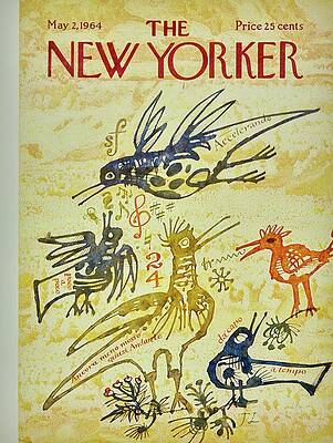 Whimsical Musical Birds on Cover Painting