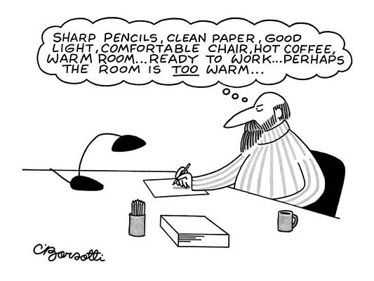 Wall Art featuring the drawing New Yorker May 2nd, 1977 by Charles Barsotti