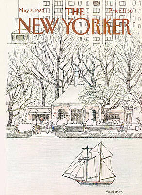 Charming Waterside Scene with Sailboat Painting