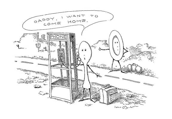 Background Drawing - New Yorker May 6th, 1991 by John O'Brien