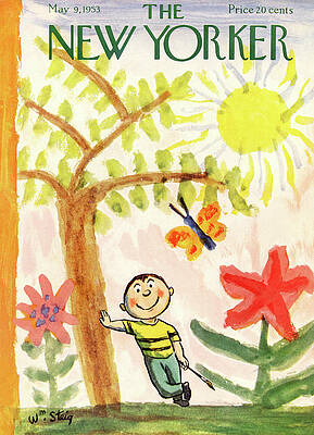 1953 New Yorker Cover Art Painting