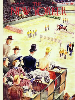 Elegant Crowd at Equestrian Event Wall Art