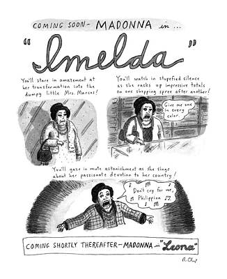 Star Wall Art featuring the drawing New Yorker November 11th, 1996 by Roz Chast