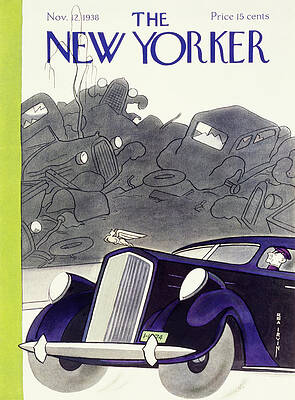 Contrast Wall Art featuring the painting New Yorker November 12 1938 by Rea Irvin