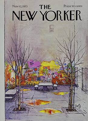 Urban Graffiti Scene in Courtyard Wall Art