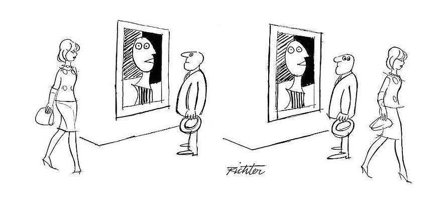 Sexy Drawing - New Yorker November 13th, 1965 by Mischa Richter