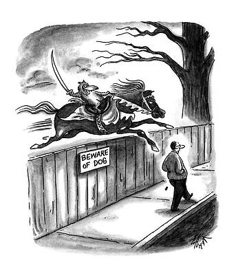 Beware of Dog Cartoon Drawing