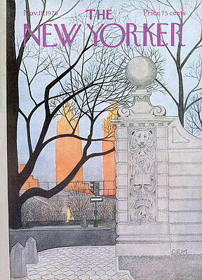 New Yorker 1976 Cover Scene Print