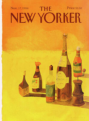 Assorted Bottles on Orange Background Wall Art