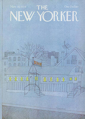 Winter Evening at the Diner Wall Art