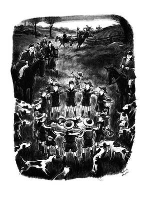 Teen Wall Art featuring the drawing New Yorker November 1st, 1941 by Richard Decker