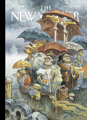 Animals Waiting at the Dock Wall Art