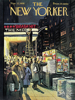 New Yorker Magazine Cover 1958 Wall Art