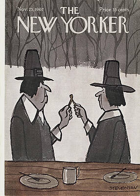 Thanksgiving Pilgrims with Wishbone Wall Art