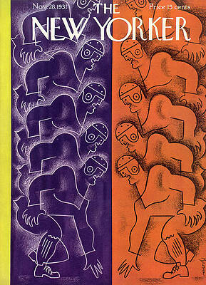 Player Painting - New Yorker November 28th, 1931 by Harry Brown