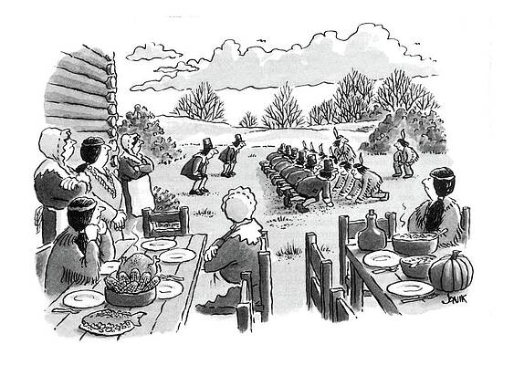 Anniversary Wall Art featuring the drawing New Yorker November 28th, 1983 by John Jonik