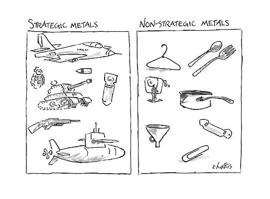 Peace Drawing - New Yorker November 28th, 1988 by Sidney Harris