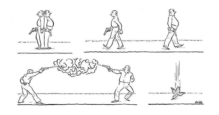 Natural Drawing - New Yorker November 29th, 1941 by Carl Rose