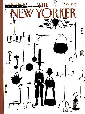 New Yorker Silhouette Cover Wall Art