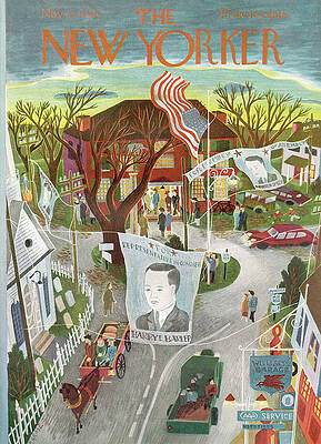 Election Day at The New Yorker Wall Art