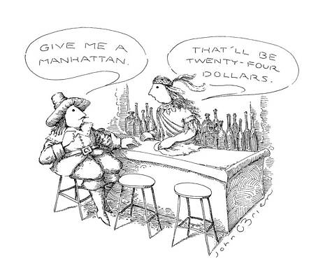 Native Drawing - New Yorker November 30th, 1987 by John O'Brien