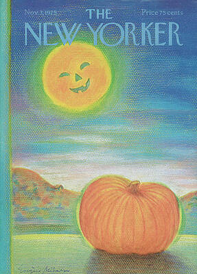 Pumpkin Under a Glowing Sun Painting