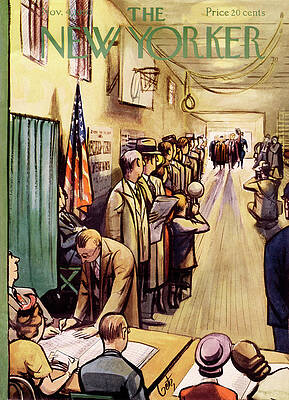 Politics Painting - New Yorker November 4th, 1950 by Arthur Getz